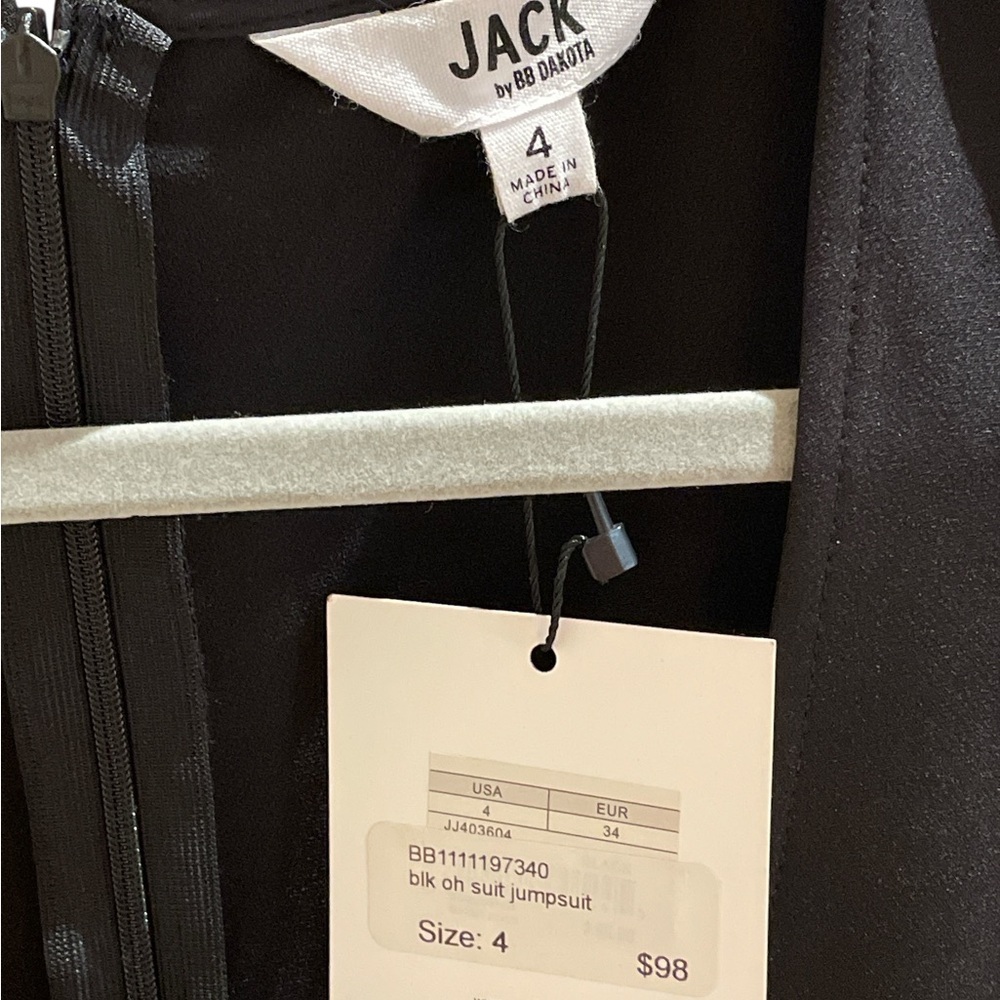 Jack by BB Dakota Women's Black O Suit Jumpsuit Size 4 - Picture 3 of 3